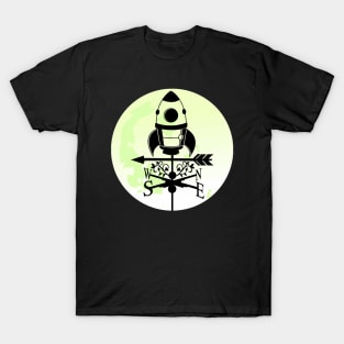 Rocket Spaceship Weathervane T-Shirt